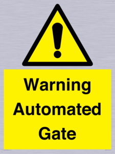 Warning Automated Gate